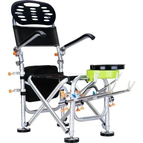 Fishing chair all terrain multifunctional platform fishing chair portable foldable wild fishing chair