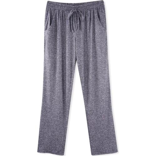 Fashion Solid Home Sleep Nightwear Pants Women Bottoms Spring Autumn Drawstring Full Length Loose Casual Trousers