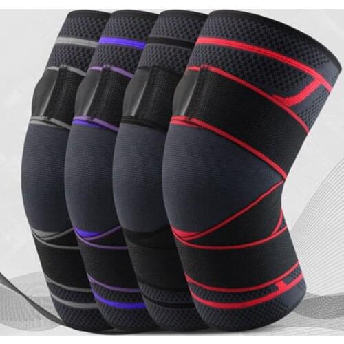 1 PCs Sports Knee Pads Brace Leggings Basketball Fitness Meniscus Patella Protection Kneepads Running Riding Gear Sports Safety