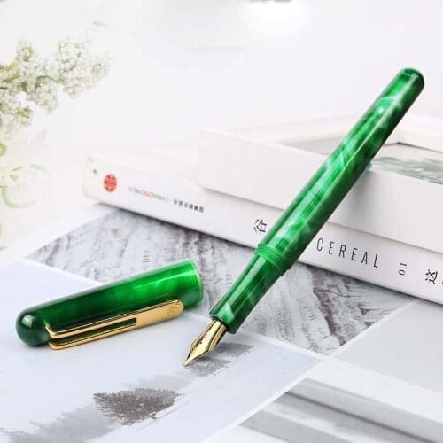 Pimio 975 Gasandi Aurora Fountain Pen High Quality Acrylic Spin Elegante Stationery Office School Supplies Ink Pens
