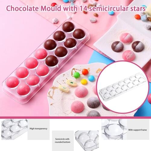 1PC Semi-circular Sky Chocolate Mould Semi-circular Spherical Baking Mould Melissa, chocolate ball, candy making plate, Mold