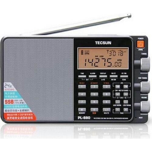 TECSUN PL-880 Portable Radio Full Band with LW/SW/MW SSB PLL Modes FM (64-108mHz) 87.5-108 MHz (Germany) Internet Stereo Radio