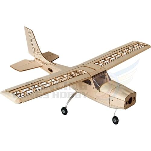 RC Plane Cessna Model Airplane Toy 960mm Wingspan Laser Cutting Balsa Wood Aircraft Model Building Kits for Adults