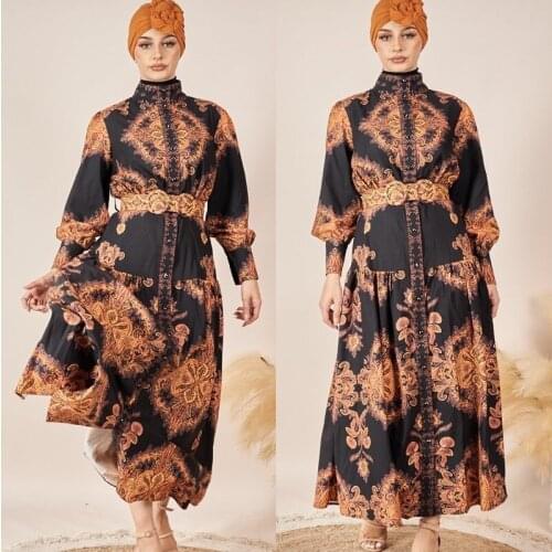 Ramadan Turkey India Muslim Dress Belt Elegant Abaya Duabi Arabic Vestidos Moroccon Kaftan Islamic Clothing Jilbab Gown Robe