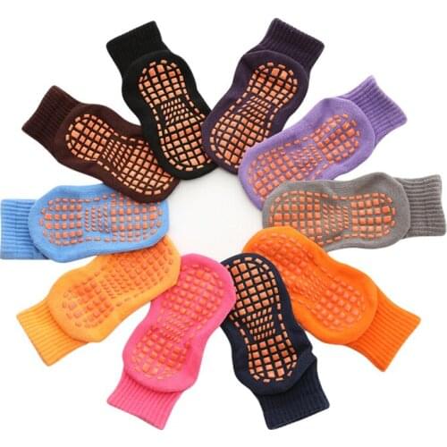 Sports Sock Breathable Non-slip Floor Socks Boy and Girl Towel Yoga Socks Home Socks Cotton Candy Color Fluffy Ankle Thick Socks