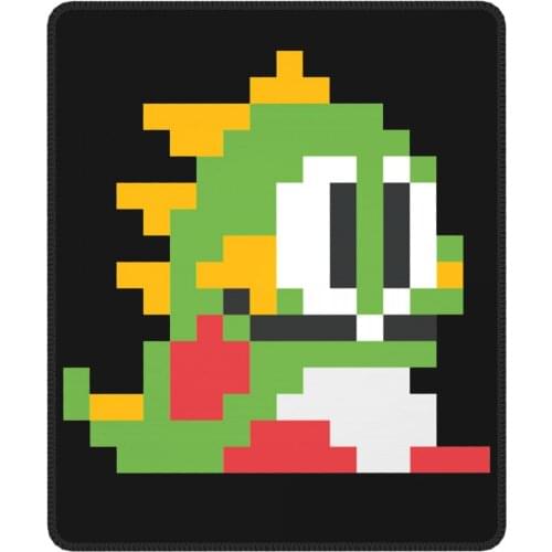 Bubble Bobble Funny Mouse Pad Retro Cute FC Console Game Antislip Soft Mat Natural Rubber Office Home Deco Mat