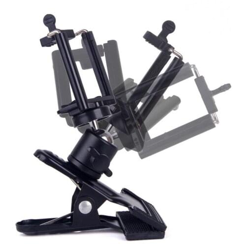 Studio Photography Clip Clamp Mount Ball Head Backdrop Camera Tripod Lights + phone Clip Holder