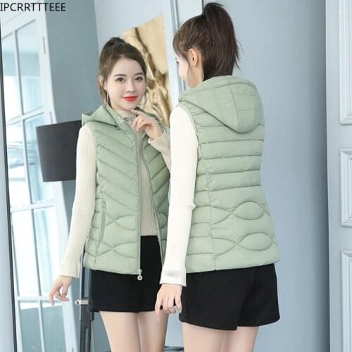 Women Down Vests Warm Sleeveless Parkas Waistcoats Women Casual Vest Jacket Female Outerwear
