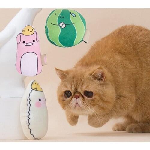 Bite Resistant Cat Chew Toy for Small Cats Gotas Cute Animals Shape Pet Toys with catnip Mascotas Sullipes katten speelgoed