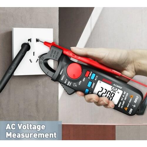 LCD Digital Clamp Meter Multimeter ACM92 DC AC Current 100A 0.1/1mA Car repair Ammeter Voltage Ohm Hz NCV Continuity Tester