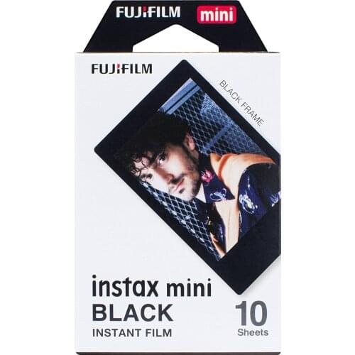 10 Sheets Genuine Fuji Fujifilm Instax Mini 9 Mini 8 Black Instant Film For Polaroid Mini 7s 25 50 70 90 SP1 SP-2 Instant Camera