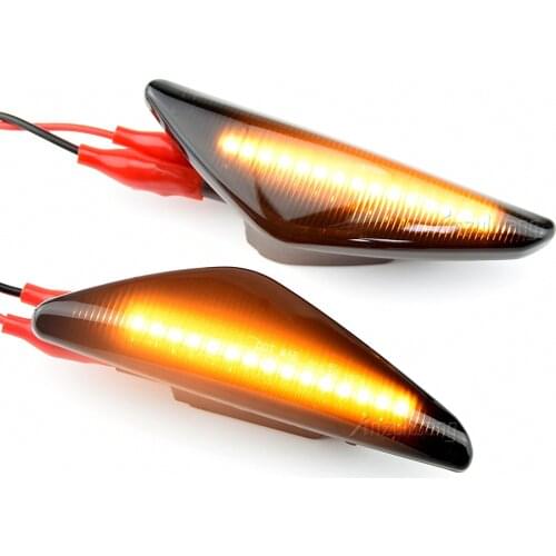2Pcs Sequential Dynamic Flowing LED Side Marker Light Turn Signal Light Blinker For BMW E70 X5 F25 X3 E71 X6 2007-2013
