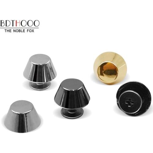 20pcs Bags Bottom Studs Metal Rivets 13mm DIY Screw Bottom Wear protection Craft Bucket nail Screw for Bag Accessories