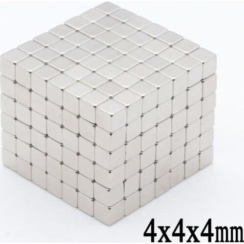 200pcs 4 x 4 x 4 mm Mini Small Super Strong 4*4*4 Block Permanent Neodymium Magnet Rare Earth N35 Mangets