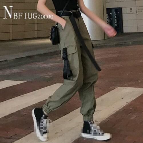 2020 Winter Lining With Fluff Warm Women Pants Loose Students Casual Female Cargo Trousers