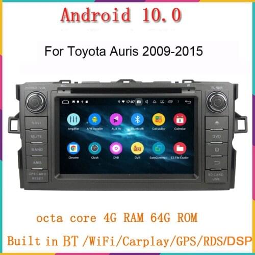 7" two din car dvd player for toyota Avensis 2009-2015 car radio octa core RAM 4G ROM 64G px5 DSP wifi gps navi mirror link