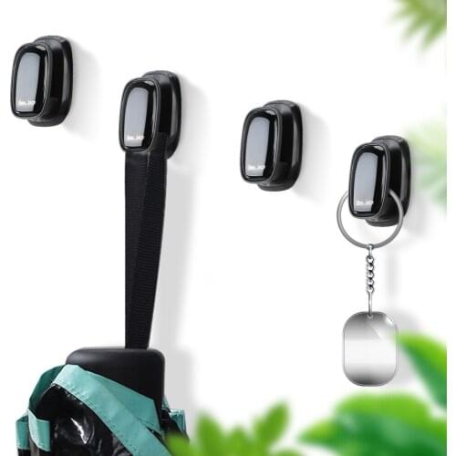 Auto Fastener Clip Self Adhesive Wall Hook Hanger 4Pcs Car Hooks for USB Cable Headphone Key Storage Car Organizer Storage