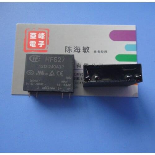 Free shipping lot (5 pieces/lot) HFS27-12D-240A3P 4PINS Solid State Relay original New