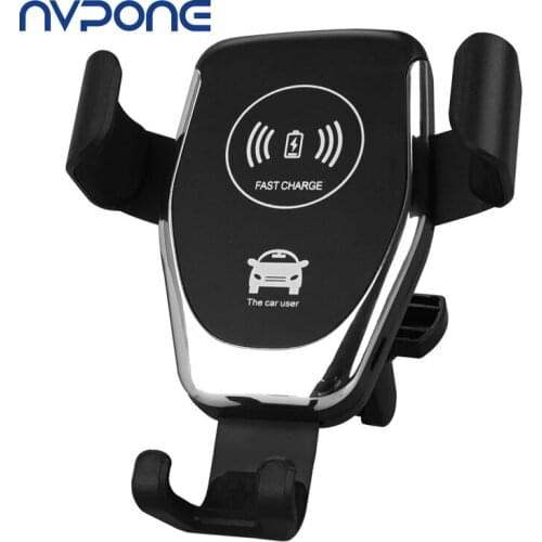 10W Wireless Charger For iPhone XS Max X XR 8 Plus Car Mount QI Fast Charging For Samsung S9 S8 S7 Car Phone Holder in Car