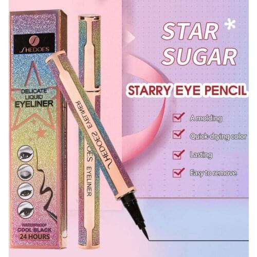Quick-drying Double-Ended Black Makeup Pencil Waterproof Sweat-proof Eye Liner Pen Long Lasting Eyeliners Korean Cosmetics TSLM1