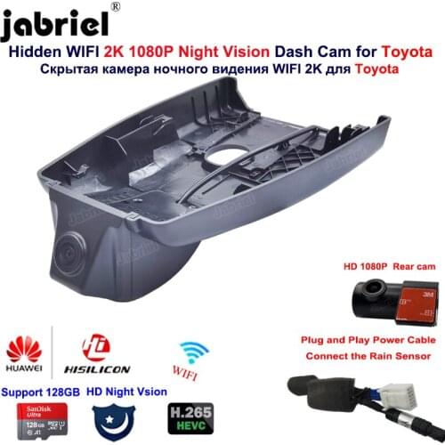 For Toyota IZOA For Toyota C-HR LE XLE fwd awd 2016-2021 Hisilicon Wifi 2K Car Dvr Camera Dash Cam 24H Driving Recorder Dashcam