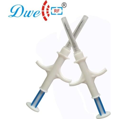 DWE CC RF 134.2khz EM4305 microchip tag animal syringe FDX-B pets tracking label 1.14x8mm
