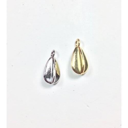 Eruifa 20pcs 14*5mm Pretty 3D Carambola Shape Zinc Alloy necklace,earring bracelet jewelry DIY handmade old and Rhodium silver