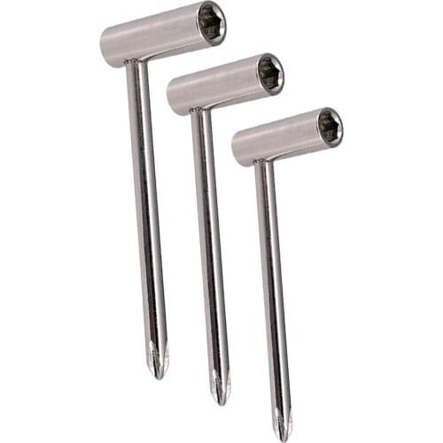 Guitar Repair Kit Truss Rod Wrench Bridge Adjustment Wrench Tool -Silver