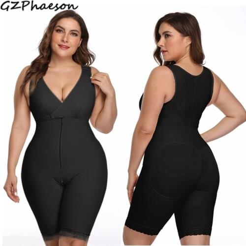 Body Slimming Underwear Women Corset Strap Full Body Shaper Butt Lifter Shaper Shapewear Waist Trainer Zip Firm Control Bodysuit
