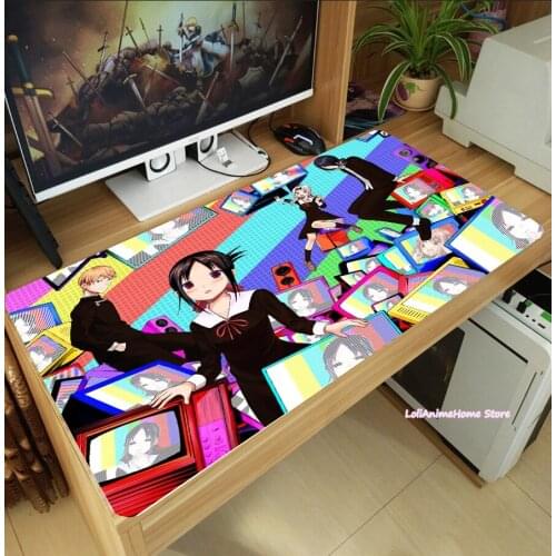 Anime Kaguya-sama: Love Is War Shinomiya Kaguya Fujiwara Chika Mouse Pad Laptop PC Mice Mat Desk Keyboard Mat Anti-Slip Playmat