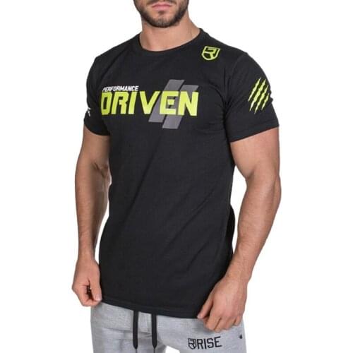 2021 Men Brand T-shirt Gyms Fitness Bodybuilding Slim Summer Casual Fashion Print Male Cotton Tee shirt Tops Crossfit Clothing