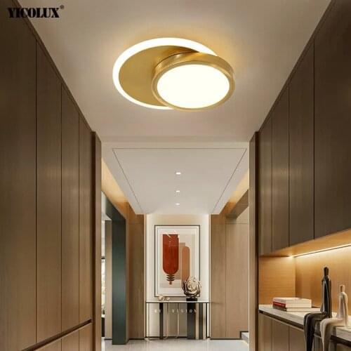 New Modern LED Ceiling Lights For Living Dining Room Bedroom Corridor Aisle Hall Lighting Iron Aluminum PVC Round Light Dimmable