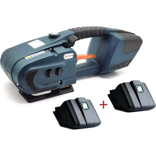 JDC Strapping Machine with Two Battery for 1/2'' 5/8'' 13/16mm PP/PET Packaging Tool Automatic and Portable Handheld Hot Melting