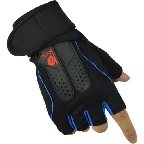 Weights 1 pair of weight training non-slip wear-resistant wristbands sports training gloves half-finger gloves gym pesas