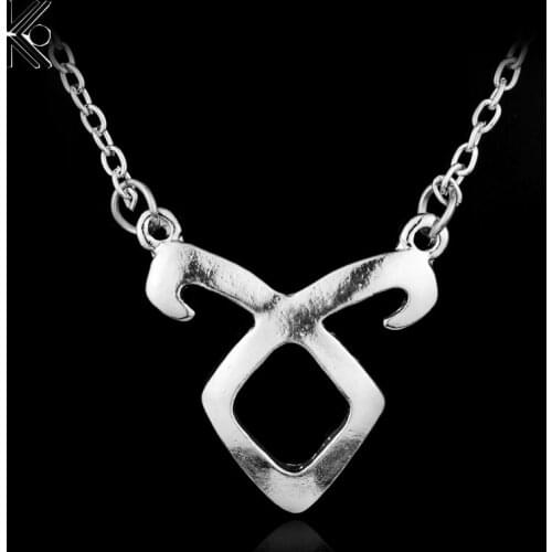 Movie Jewelry City of Bones Necklace Pendant Statement Mortal Instruments Necklace Angelic Forces Runes Brand Jewelry Gift