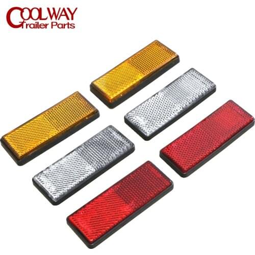 Trailers Truck Caravan Round Reflector Amber Red White 88.6x34.6mm E4 Approved SAEDot Tape Accessories Parts