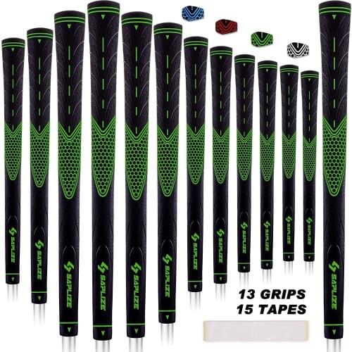 SAPLIZE Golf Grips 13 pcs/lot Midsize High Quality Rubber Golf Club Grips 4 Colors Optional