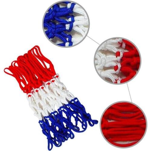 6 Mm Basketball Rim Mesh Net Durable Basketball Net Net Nylon Heavy Goal Mesh Hoop Rims Duty Rim Fits Standard Basketball F4T0