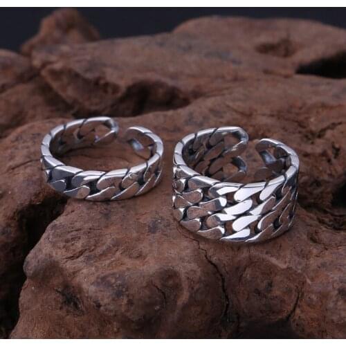 100%S925 pure silver jewelry, Japan and the men and women lovers buddhist monastic discipline Thai silver rings