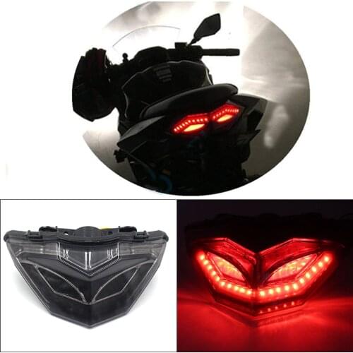 For Kawasaki Ninja 250 300 Z250 Z300 Motorcycle LED Tail Light Rear Lights With Turn Signal Light Ninja300 Ninja250 2013 - 2017