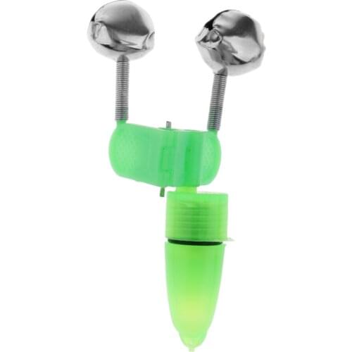 10Pcs Fishing Bite Alarm Fish Sensor Bells Fishing Rod Tip Alarms Dual Alert Double Twin Bells Tip Clip On Fishing Rod Tackle