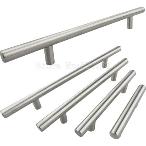 4PCS Dia 12mm Stainless Steel T bar Handle Cabinet Knobs and Door Handle Pull For Kitchen Furniture Cupboard Drawer JF1386