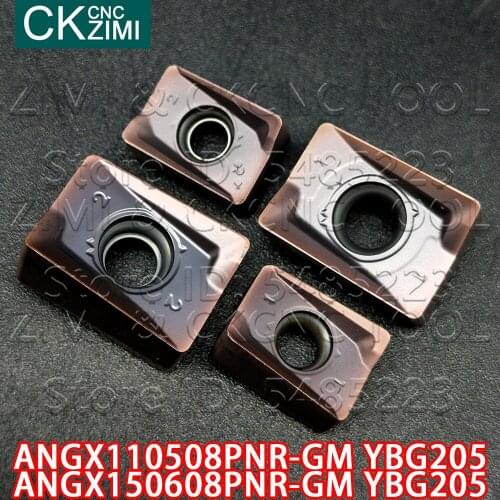 ANGX110508PNR-GM YBG205 ANGX150608PNR-GM YBG205 Carbide milling insert high quality CNC Inserts tools ANGX for stainless steel