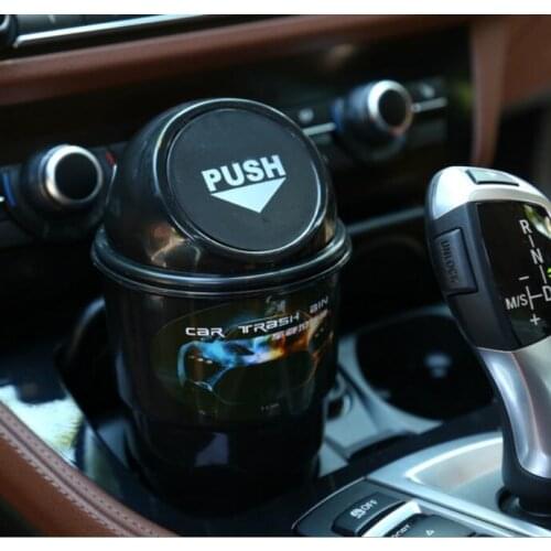 Car Trash Can Organizer Garbage Holder Automobiles Storage Bag Accessories Auto Door Seat Back Visor Trash Bin Paper Dustbin