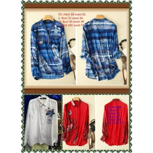 DESIGUAL 2021 new Spanish style original single Desigual vintage embroidered shirt（3