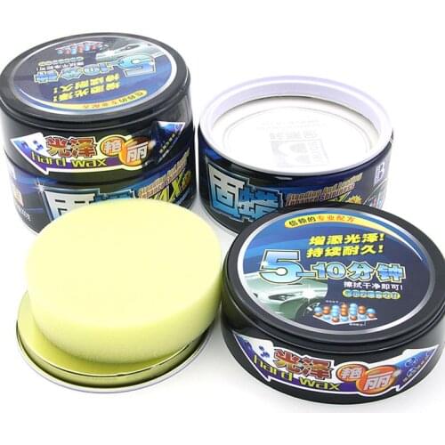 Car Wash Maintenance Waxing Sponge Three-in-one Body Car Decontamination Glazing Polishing Wax 300g RS