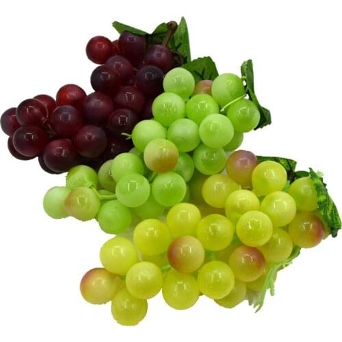 Artificial Fruits 1 PCS Artificial Grapes DIY Plastic Fake Fruit Christmas Home Wedding Decoration Simulation Fruit