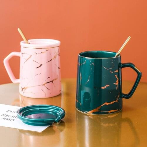 Ceramic Mugs Creative Personality Trend Mug Cup Office Home Coffee Cups Fashion Light Luxury Tumbler Cup Kawaii Mug Cute Mugs