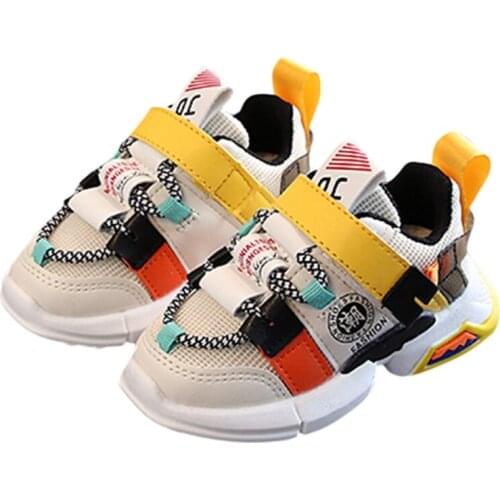 New Kids Baby Girl Boy Infant Toddler Shoes Casual Running Shoes Soft Bottom Comfortable Stitching Color Children Sneakers Kids