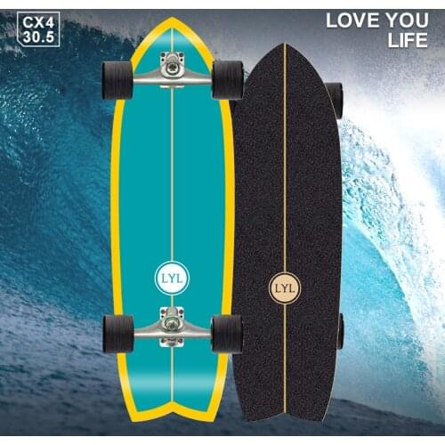 Land Surfboard Cx4 Surfing Fish Board Training Ski Beginner Adult Carver Surfskate Board Skateboard Longboard Surf Skate Board